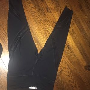 Forever 21 cropped mesh leggings